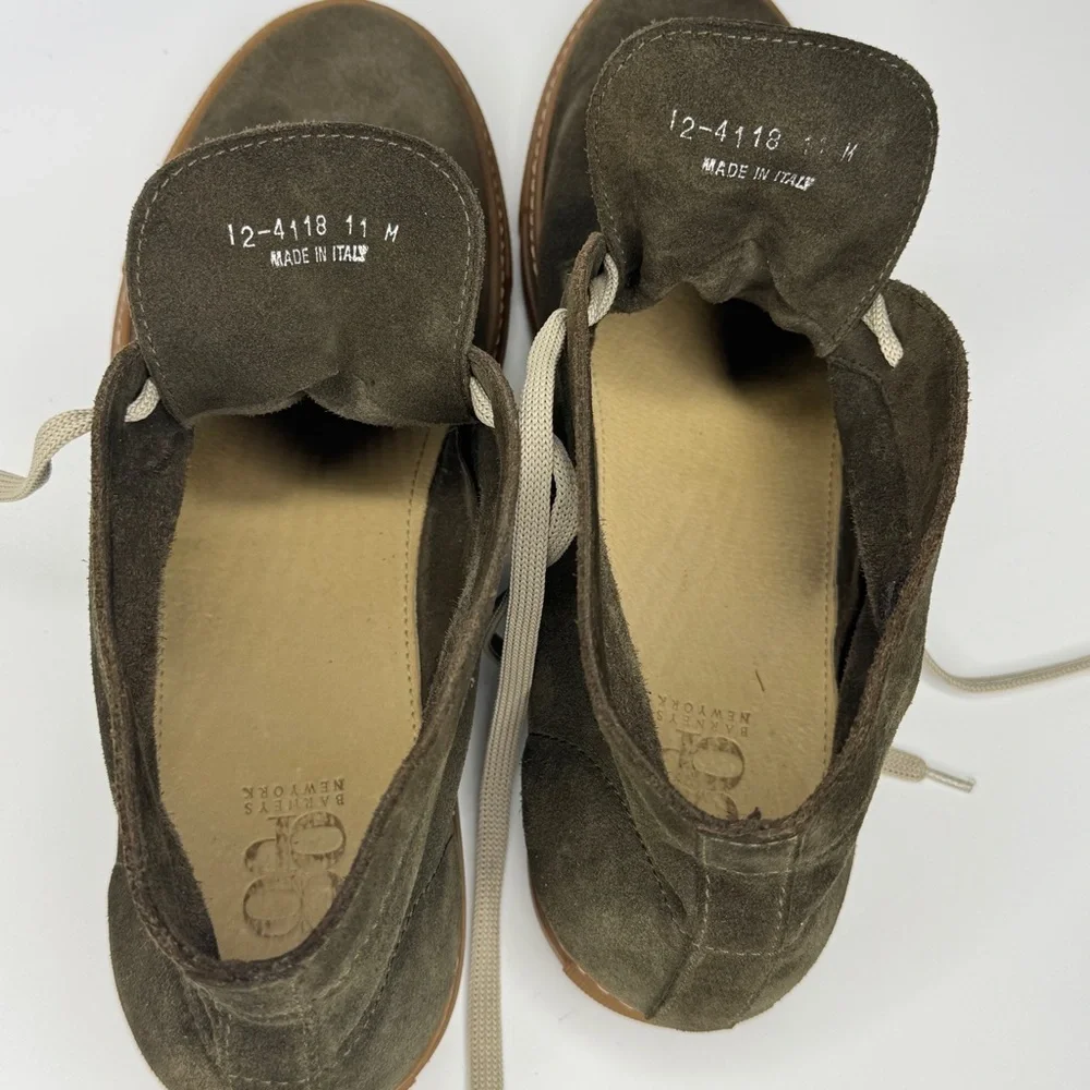 Suede Leather Chukka Boots Mens 11 Earth Green Goblincore Shoes Coop Barneys NY